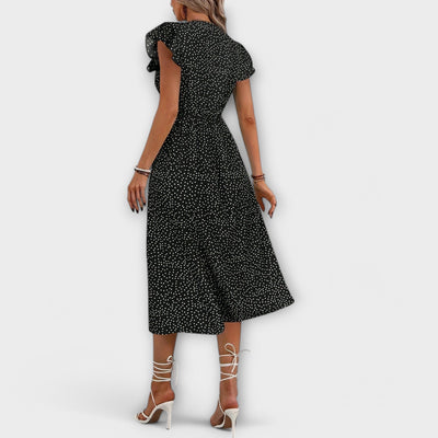 Nera | Polka Dot Midi Dress