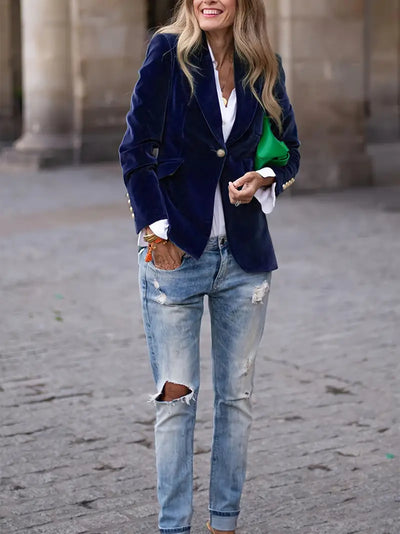 Savannah™ | Elegant Velvet Blazer