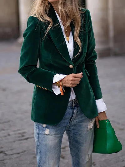 Savannah™ | Elegant Velvet Blazer