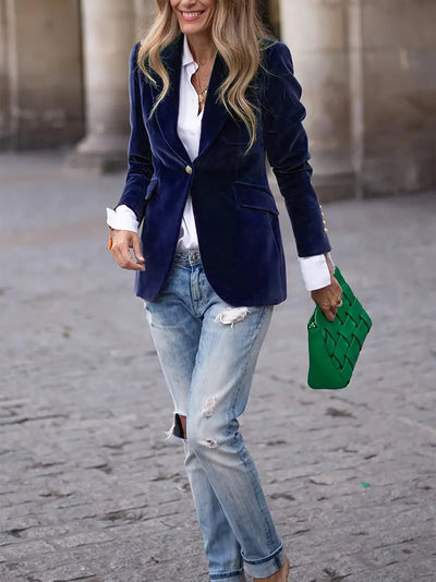 Savannah™ | Elegant Velvet Blazer