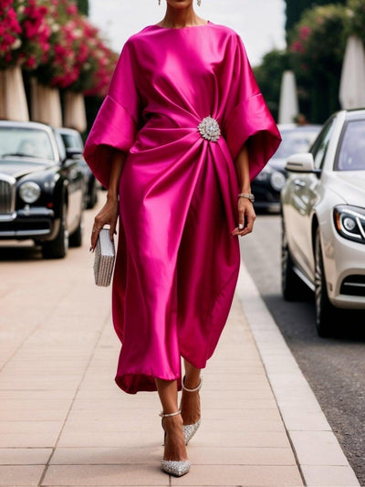 Lilly | Satin Belly Coverage Dress