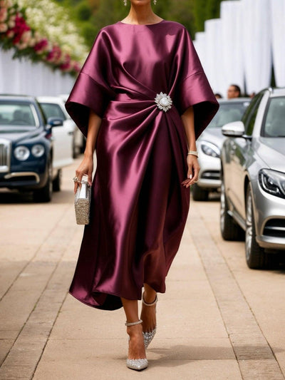 Lilly | Satin Belly Coverage Dress