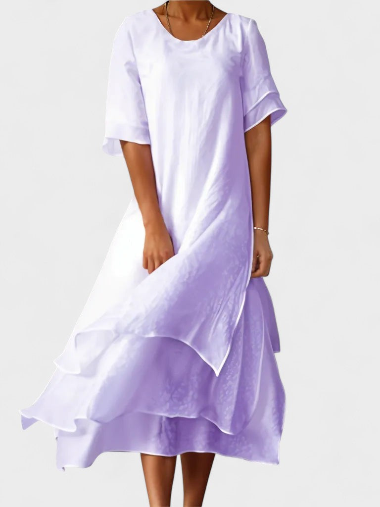 Eloise | Stylish Layered Midi Dress