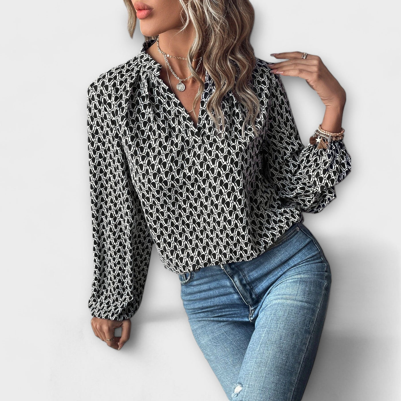 Florinda | Relaxiva Blouse with Pattern