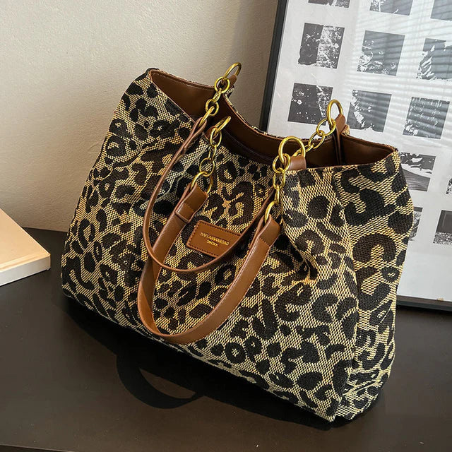 Leonora | Leopard Charm Tote