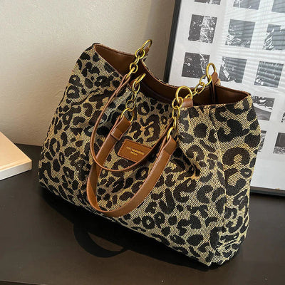 Leonora | Leopard Charm Tote