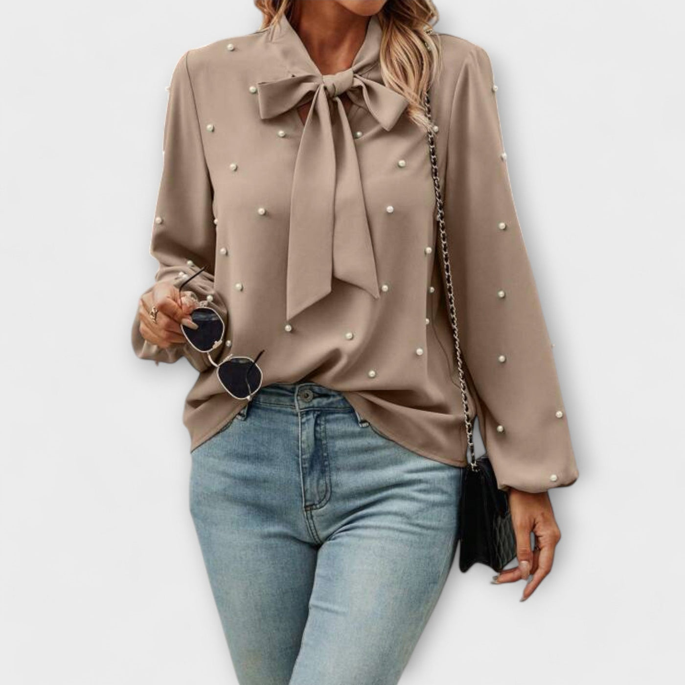 Sophia | Elegant blouse with pearl details