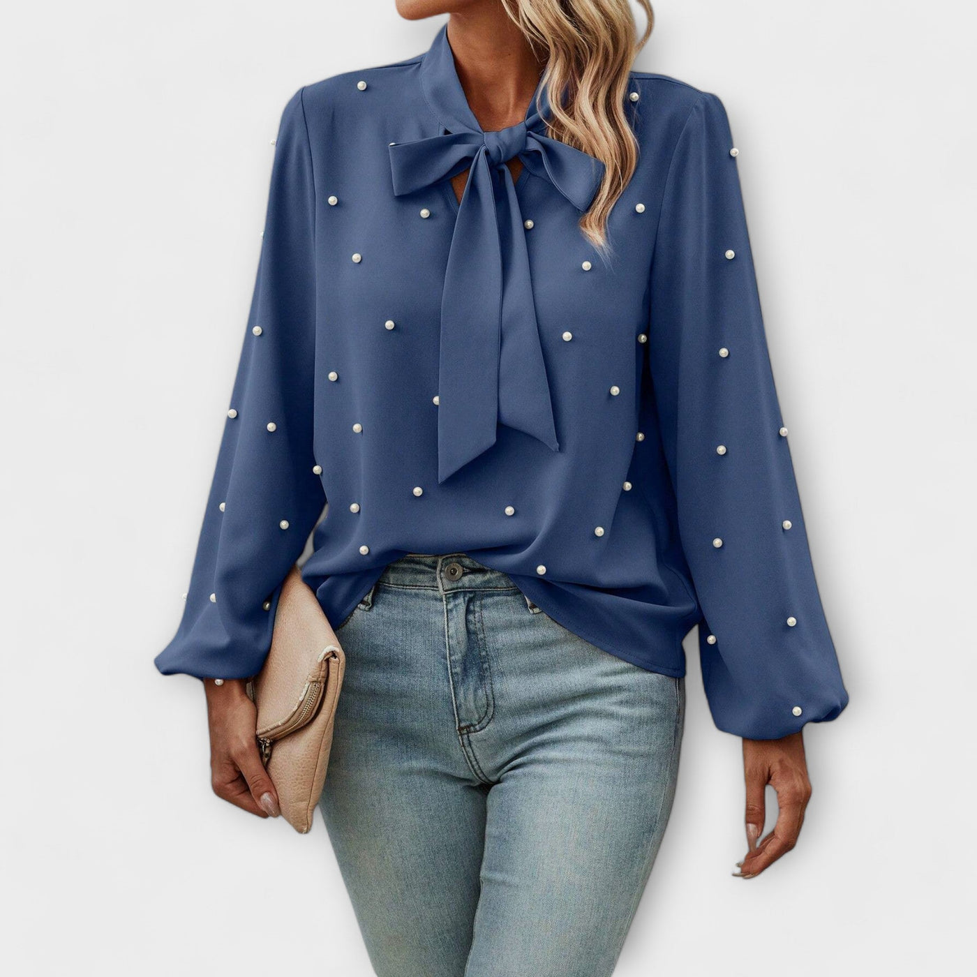 Sophia | Elegant blouse with pearl details