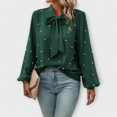 Sophia | Elegant blouse with pearl details