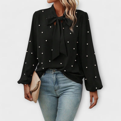 Sophia | Elegant blouse with pearl details