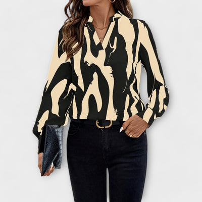 Meggie | Blouse with Graphic Pattern and Design