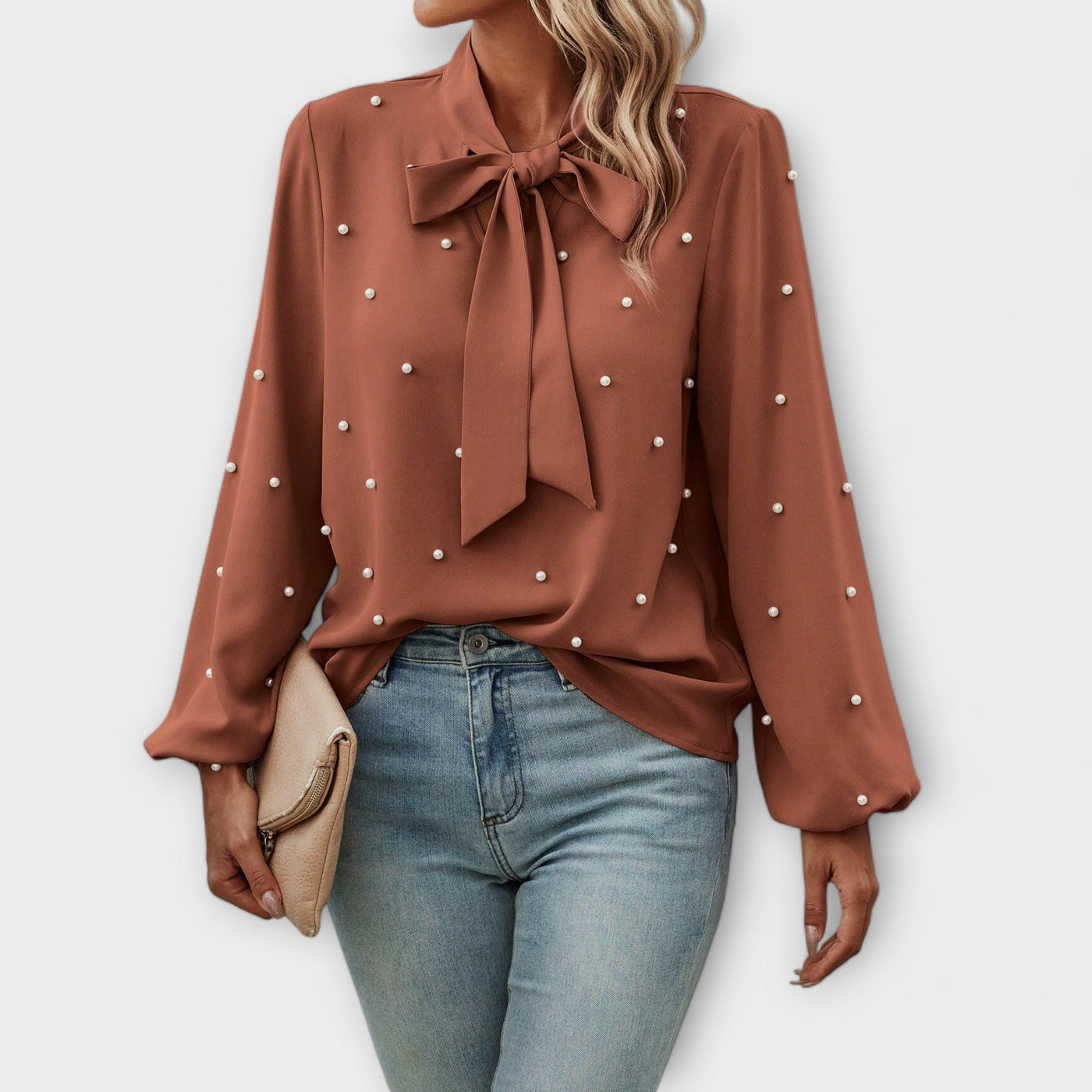 Sophia | Elegant blouse with pearl details