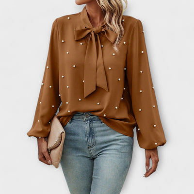 Sophia | Elegant blouse with pearl details