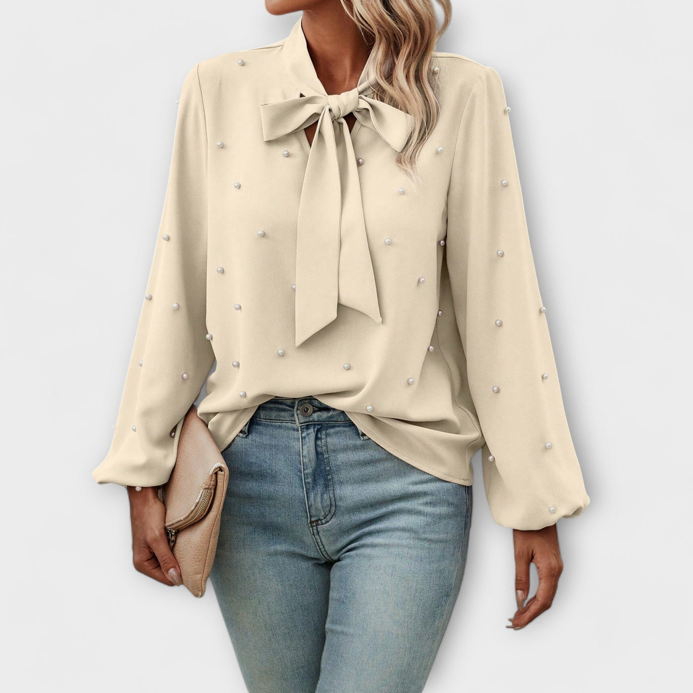 Sophia | Elegant blouse with pearl details