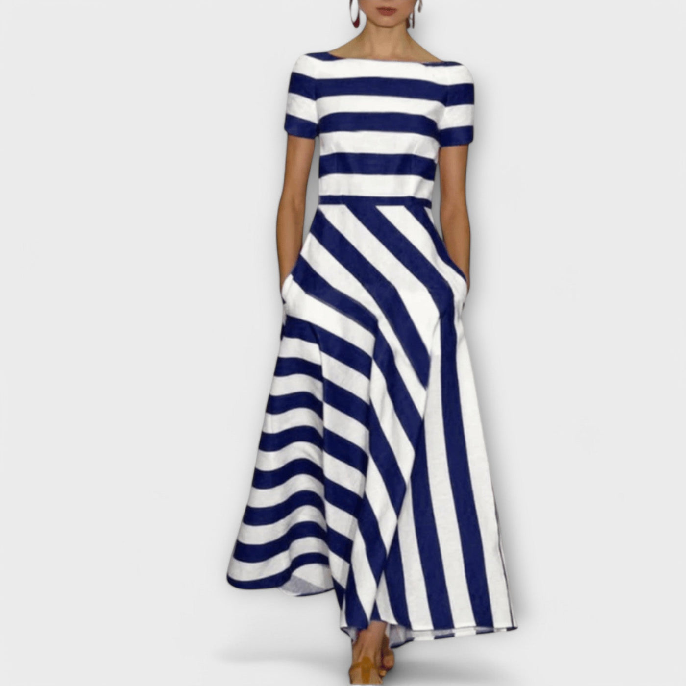 Janell | Striped Maxi Dress