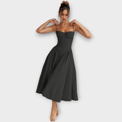 Gesine | Sleeveless Corset Midi Dress