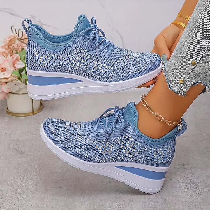 Estelle | Orthopedic sneakers with sparkling rhinestones