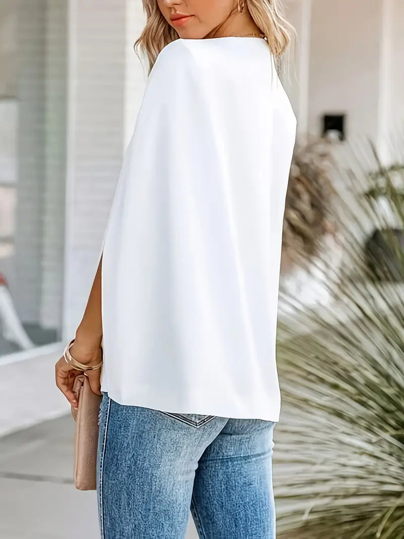 Olivia™ | Chic Cape Sleeve Blazer