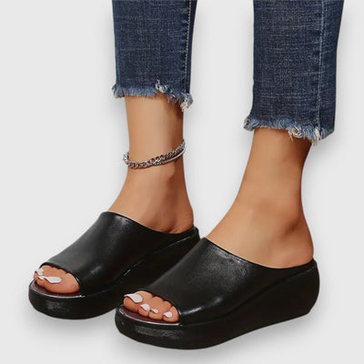 Amelie | Soft Faux-Leather Sandal