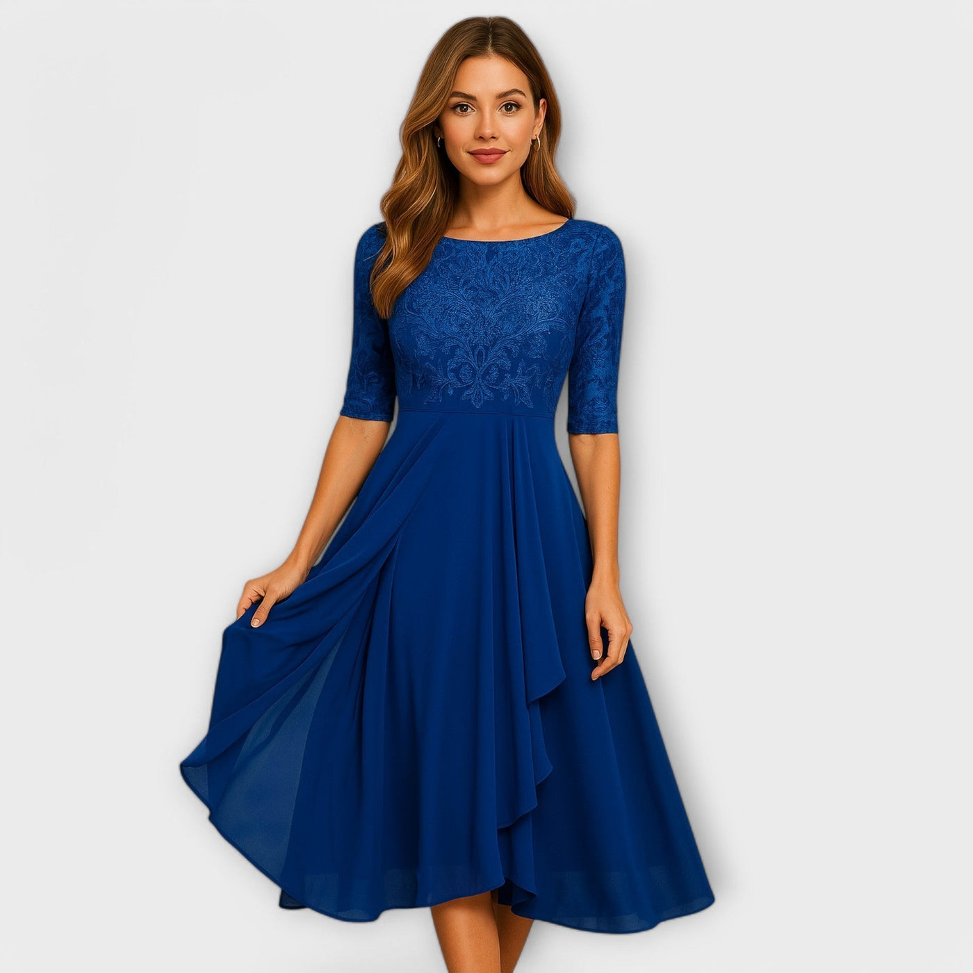 Karla | Elegant Lace Midi Dress