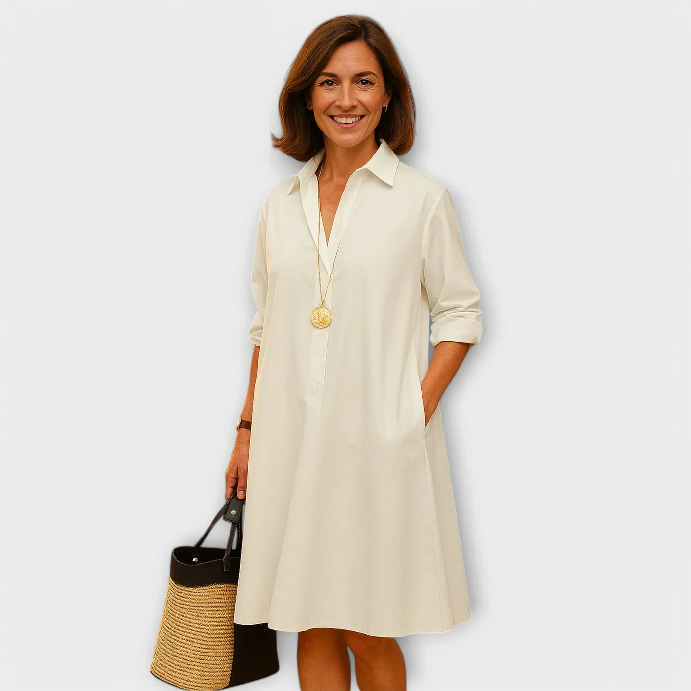 Mira | Shirt Dress with Collar