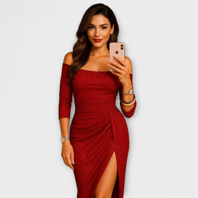 Lena | Elegant Off-Shoulder Dress