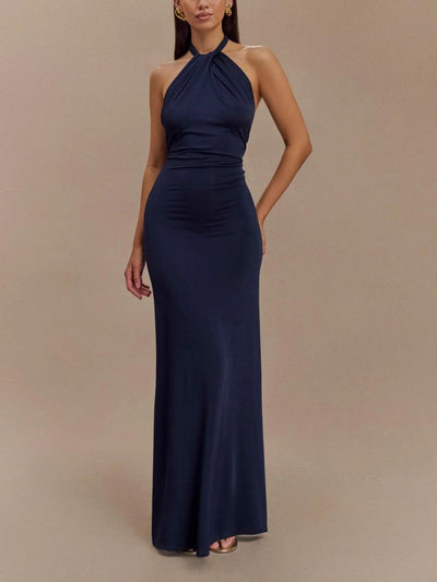 Morgan & Stella Vermont™ | Slinky Halter Maxi Dress - Lagoon