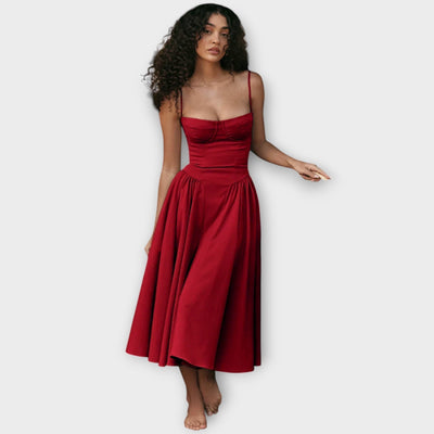 Gesine | Sleeveless Corset Midi Dress