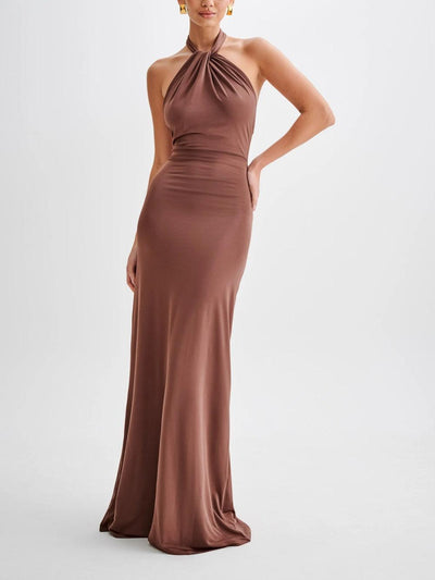 Morgan & Stella Vermont™ | Slinky Halter Maxi Dress - Lagoon
