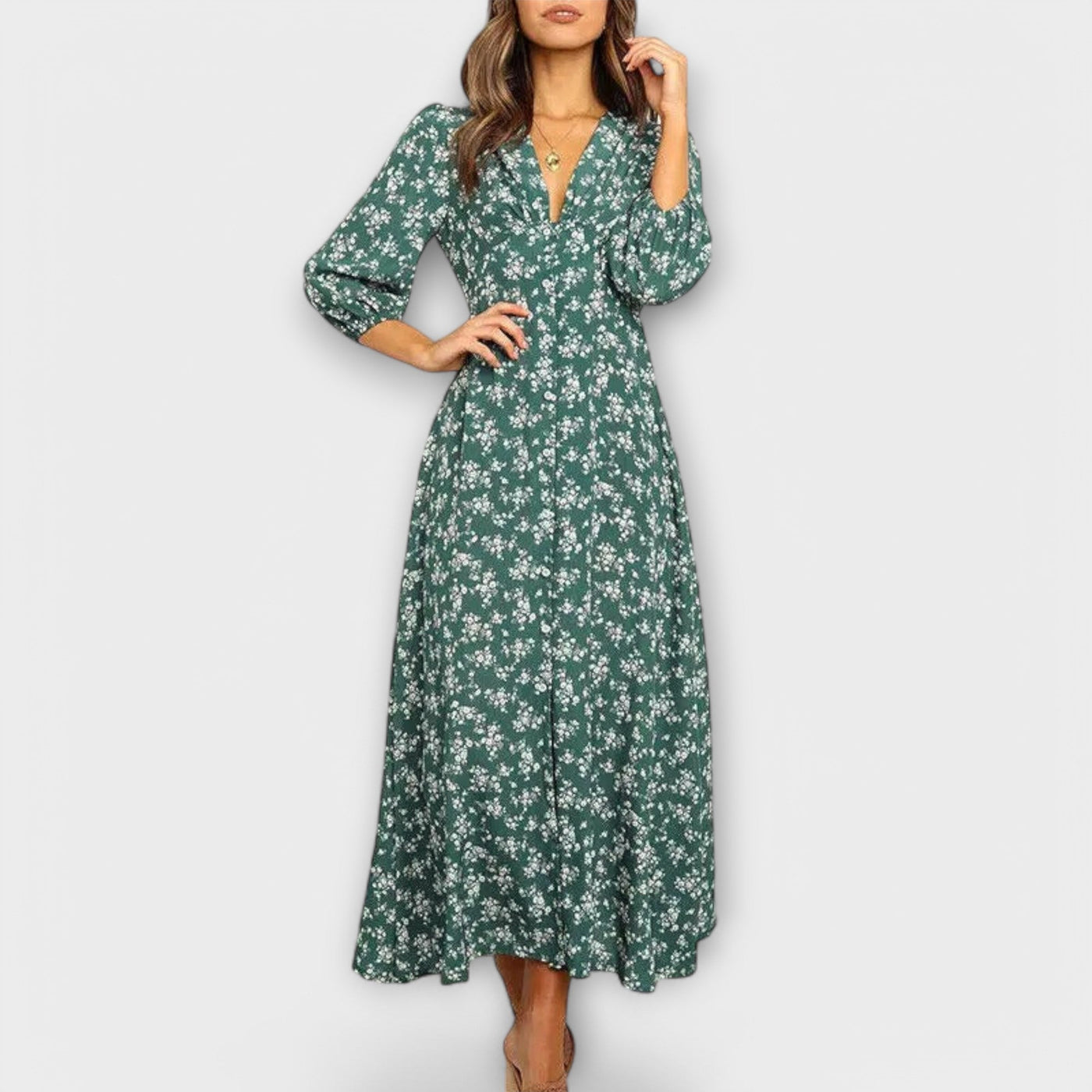 Rosa | Flower Maxi Dress