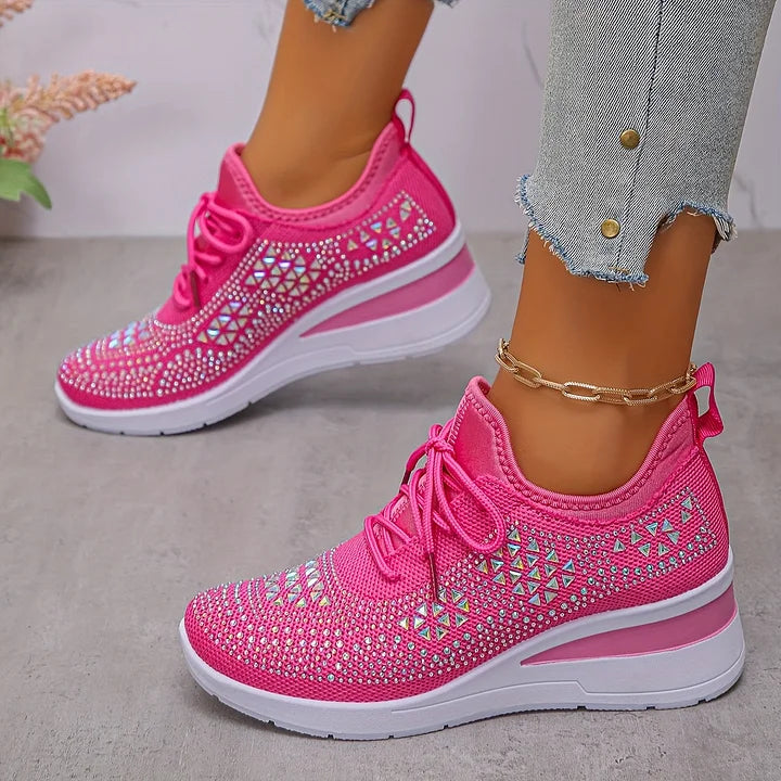 Estelle | Orthopedic sneakers with sparkling rhinestones