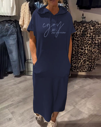 Chelsea™ | Hooded Casual Sweatshirt Dress