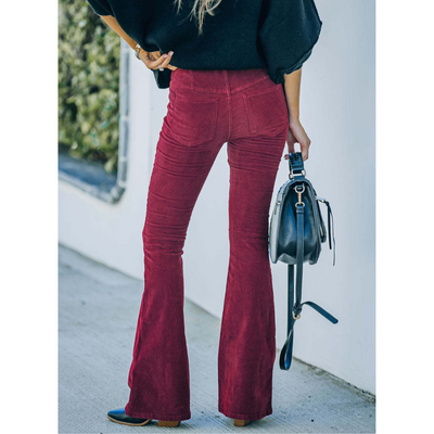 Chloe I Flared Corduroy Pants