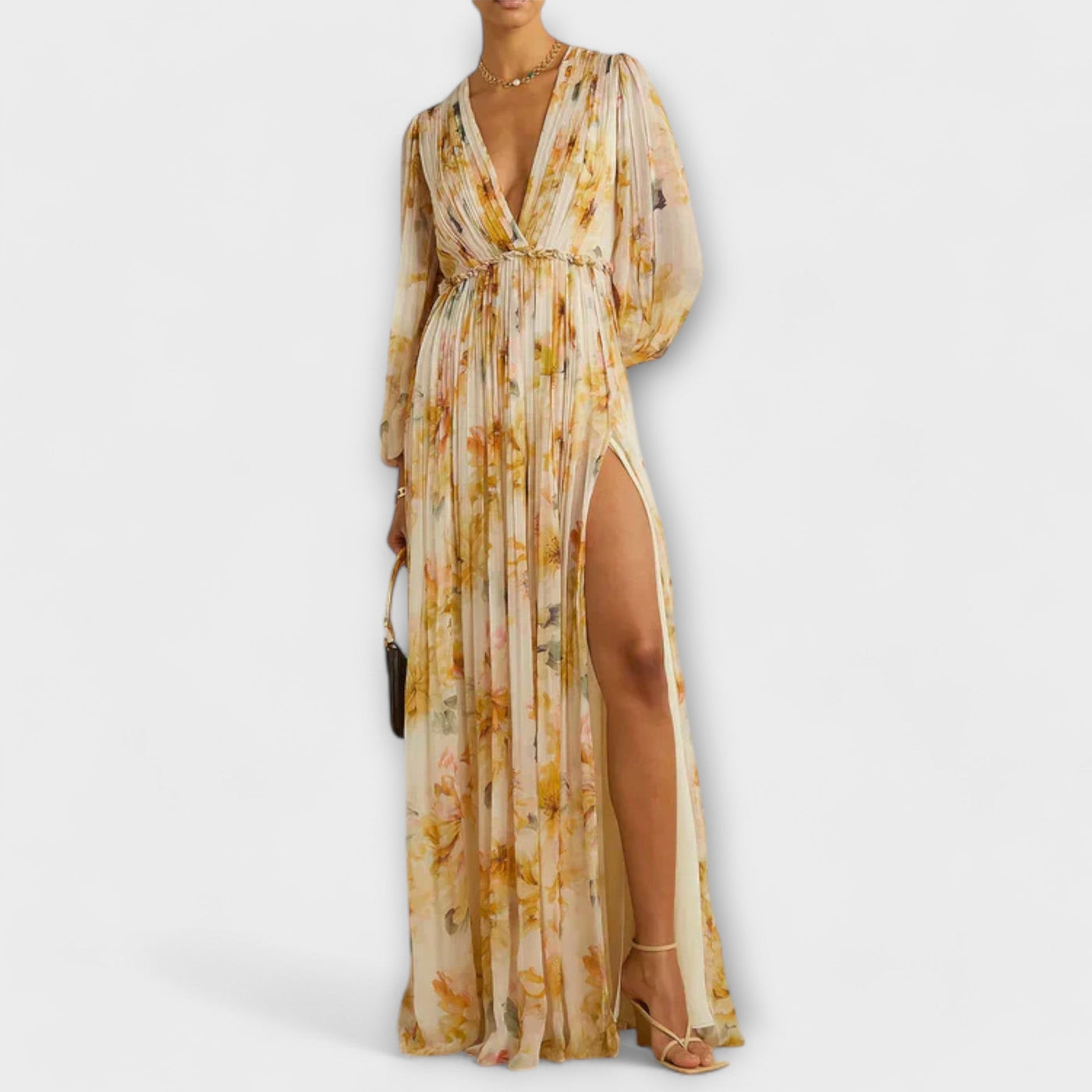 Nele | Yellow Floral Dress
