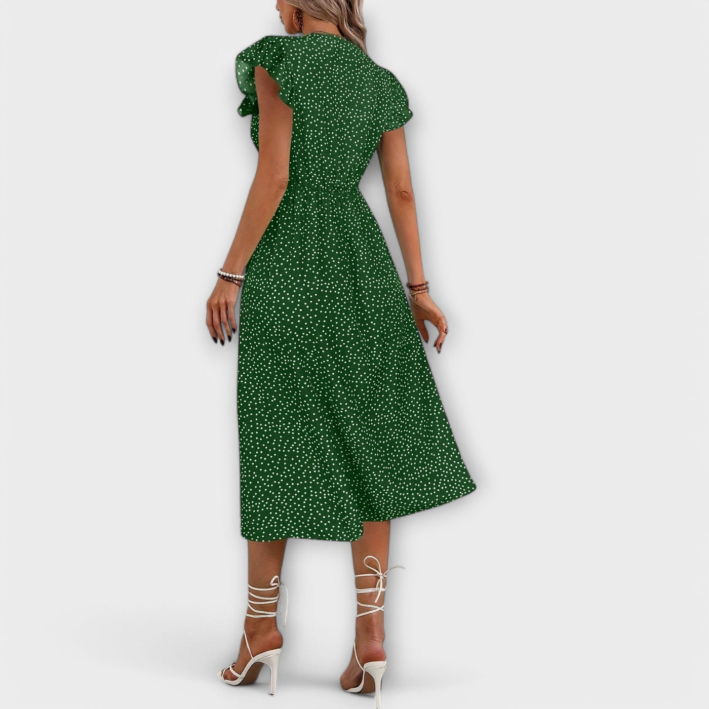 Nera | Polka Dot Midi Dress