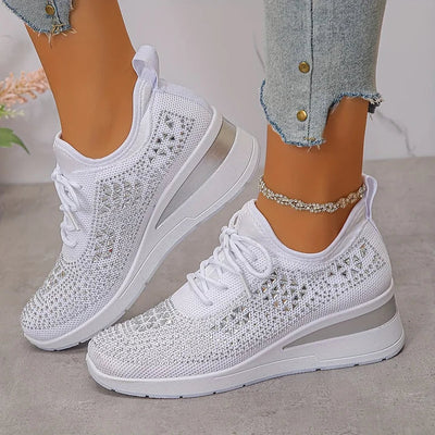 Estelle | Orthopedic sneakers with sparkling rhinestones