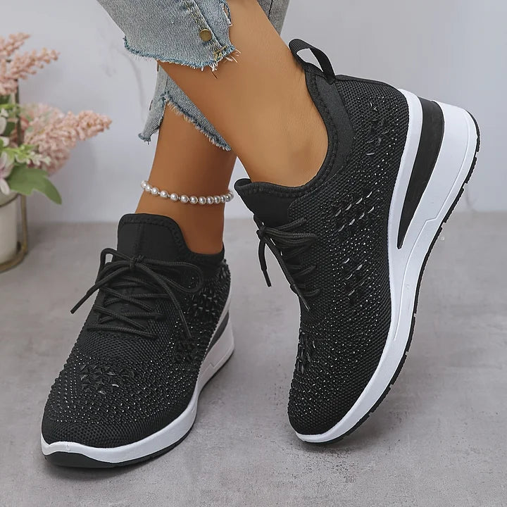 Estelle | Orthopedic sneakers with sparkling rhinestones