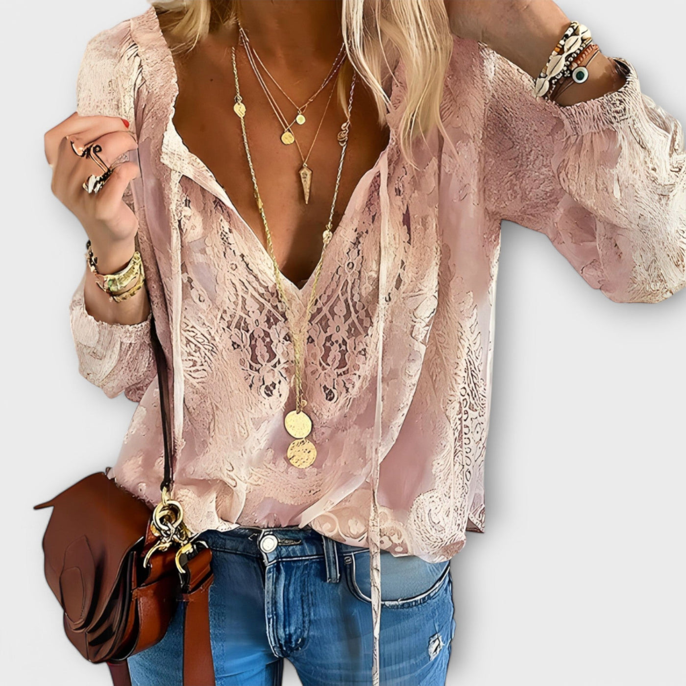 Adelina | Elegant Lace Blouse