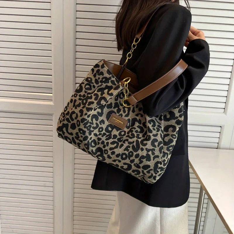 Leonora | Leopard Charm Tote