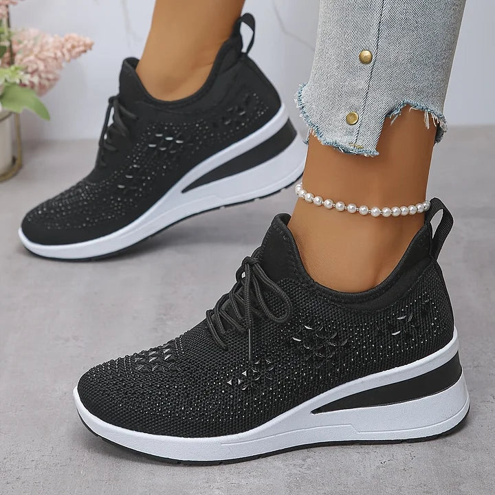 Estelle | Orthopedic sneakers with sparkling rhinestones