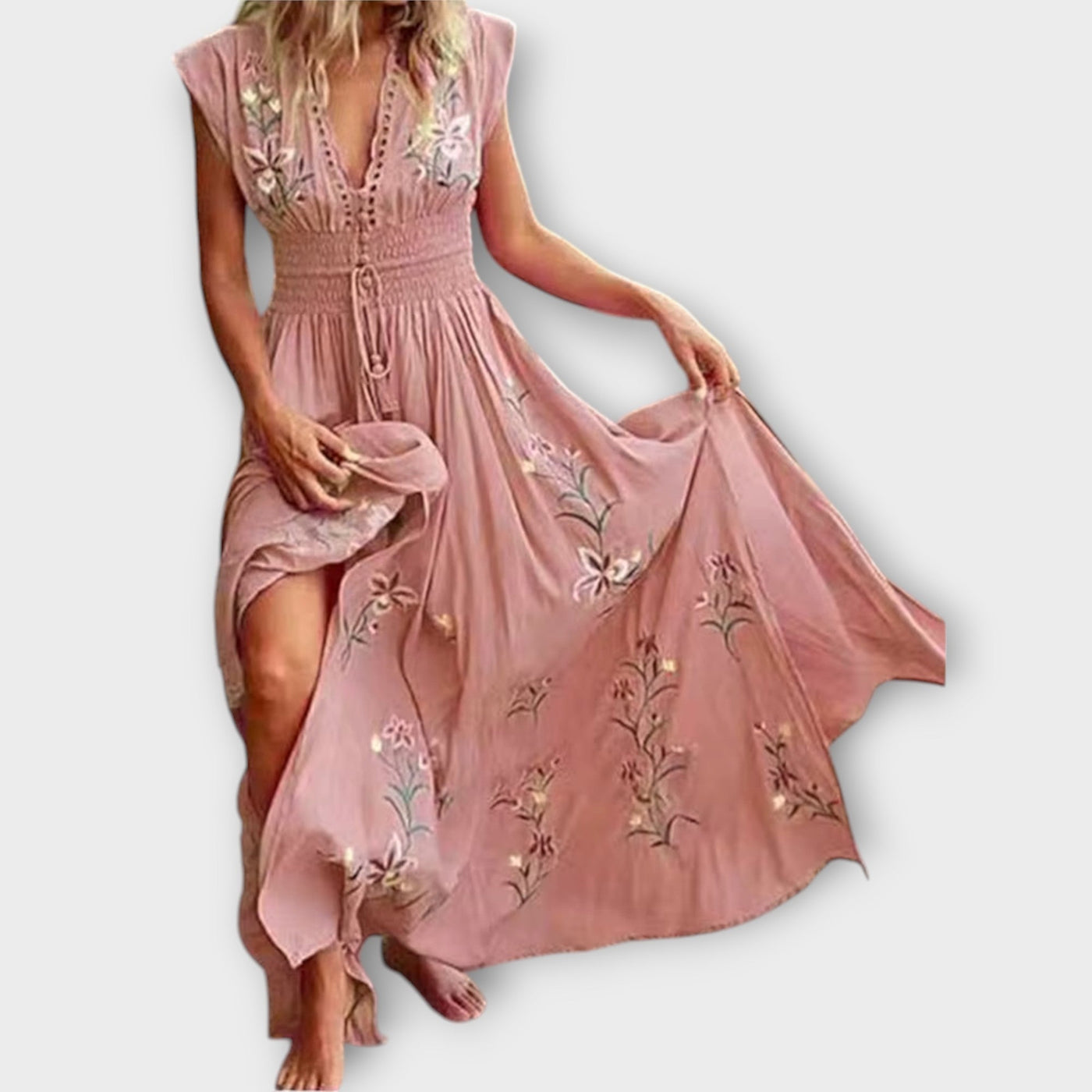 Felizia | Boho Embroidery Dress