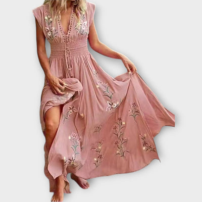 Felizia | Boho Embroidery Dress