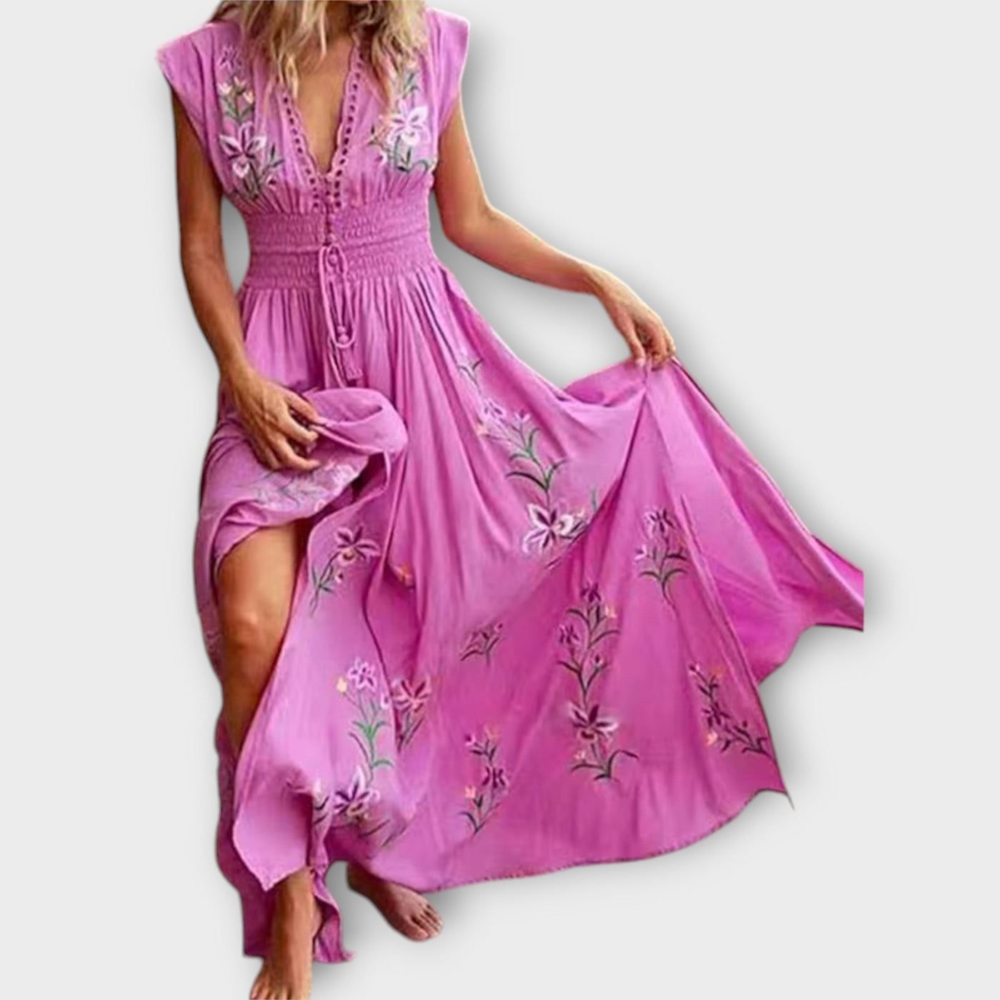 Felizia | Boho Embroidery Dress