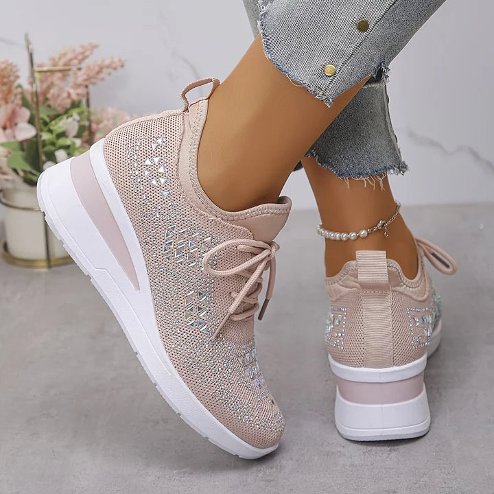 Estelle | Orthopedic sneakers with sparkling rhinestones