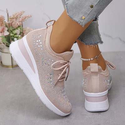 Estelle | Orthopedic sneakers with sparkling rhinestones
