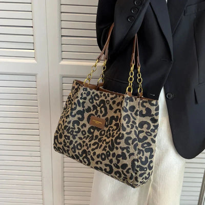 Leonora | Leopard Charm Tote