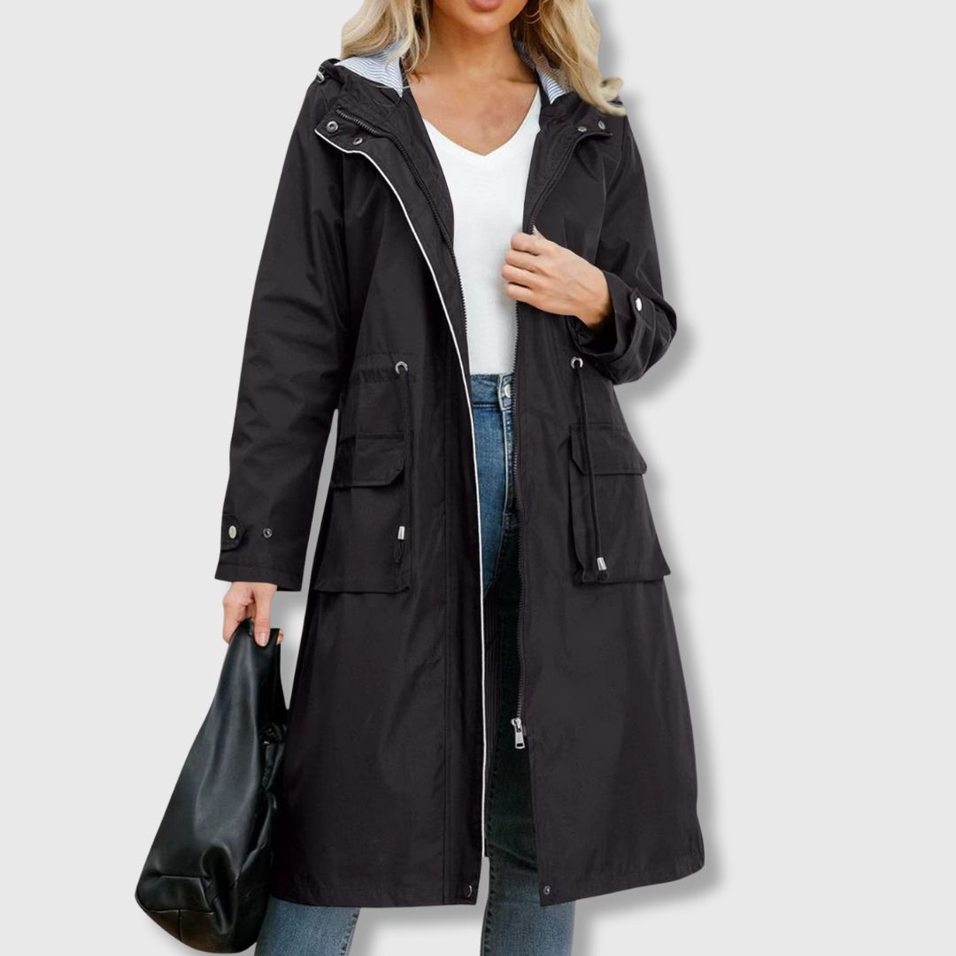 Elisabeth | Hooded trench coat