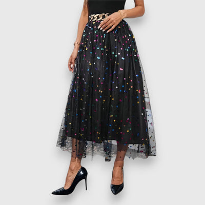 Leonie | Mixed Polka Dot Skirt