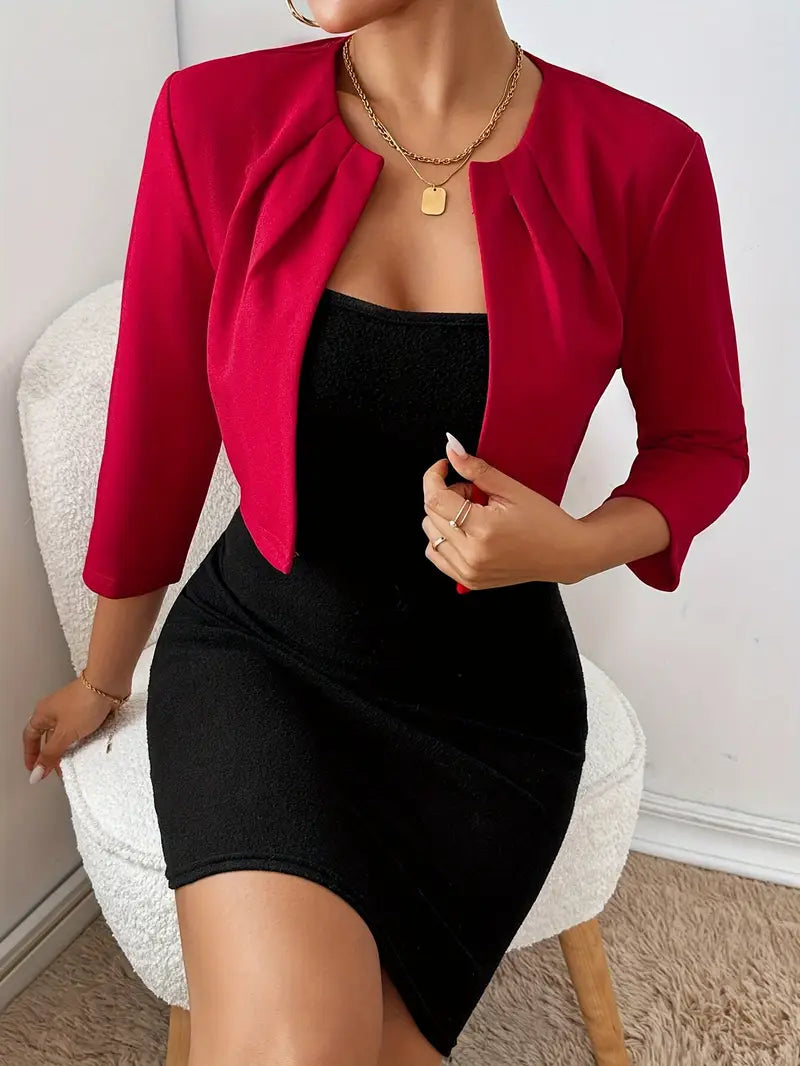 Madison™ | Stylish Pleated Collar Blazer
