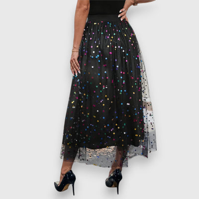 Leonie | Mixed Polka Dot Skirt